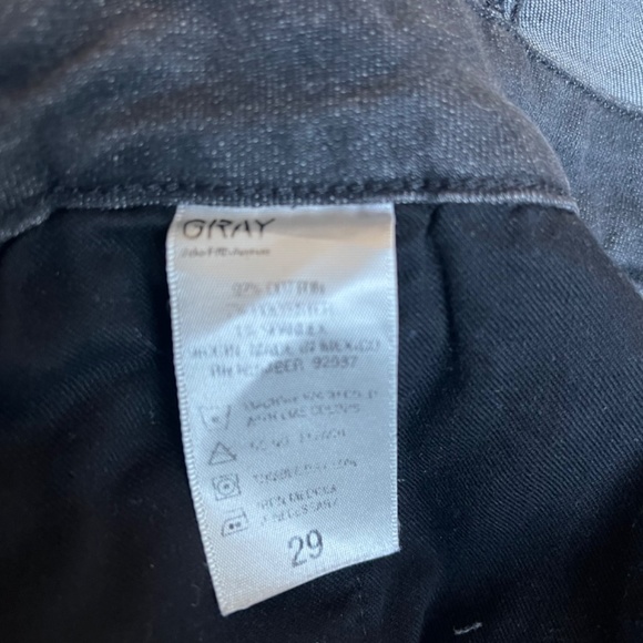 Saks Fifth Ave GRAY Skinny Denim Overall Casual Braces Jaeans Jumpsuit - Picture 11 of 13